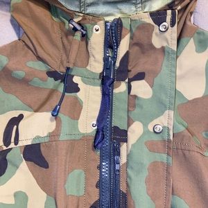 J Crew Brunswick Rain Jacket In Camo 